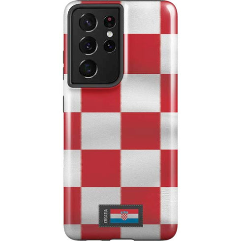 Croatia Soccer Flag Galaxy S21 Ultra 5G Pro Case